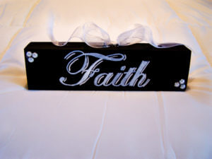 Wood Block-faith