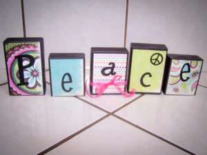Word Block - Peace
