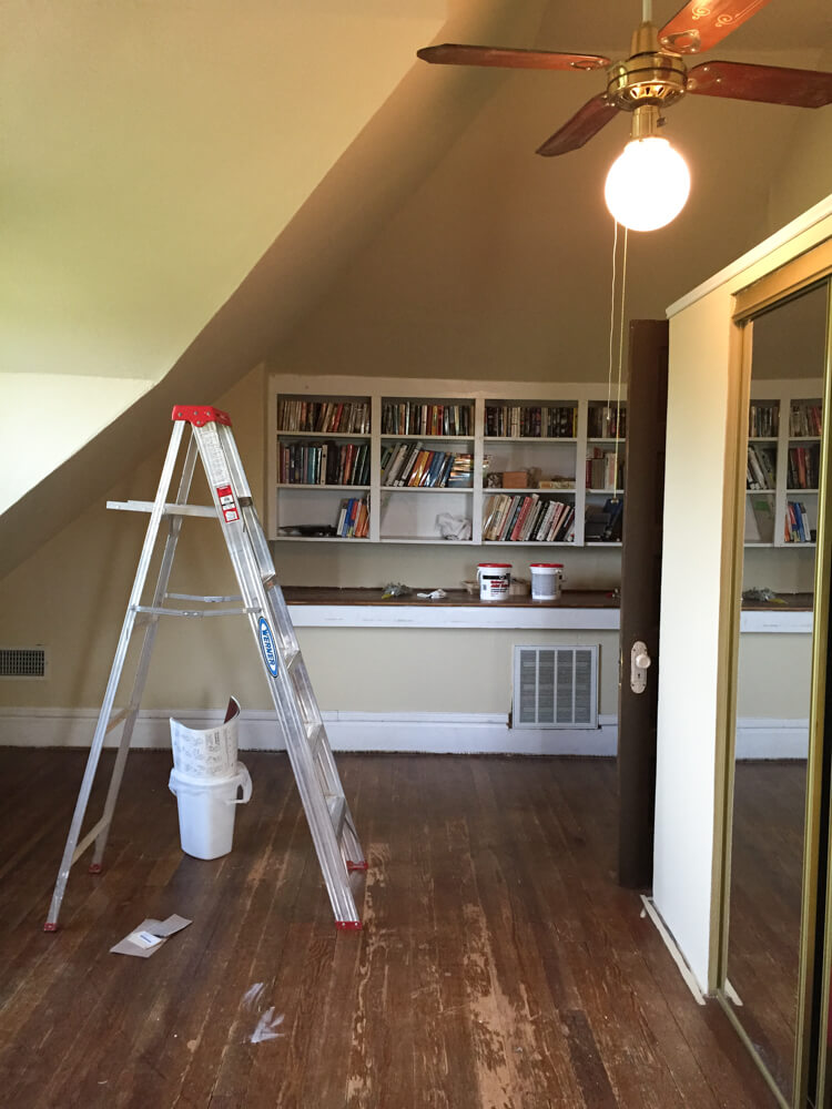 How to paint your walls after pic