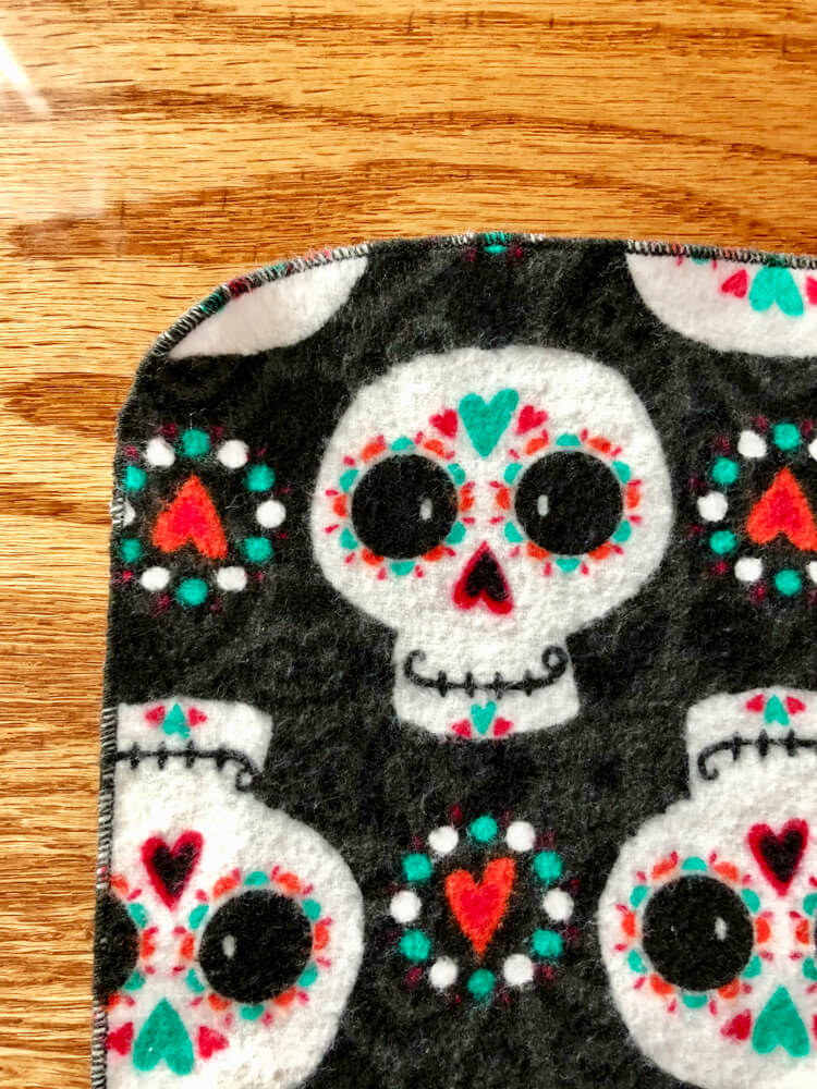 Rolled Hem on Receiving Blanket