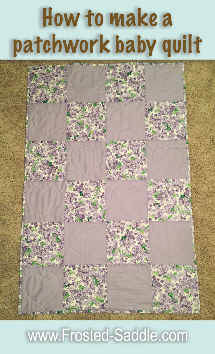 How to make a patchwork baby blanket