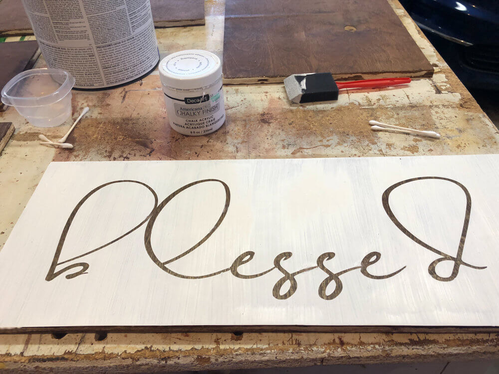 Home Decor Wood Sign close-up