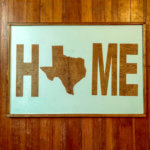 Wood Sign Texas HOME