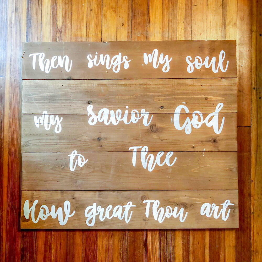 Then Signs my Soul out of pickets