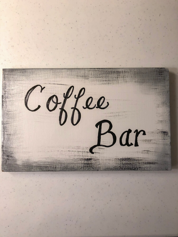 Home Decor Wood Sign Coffee Bar