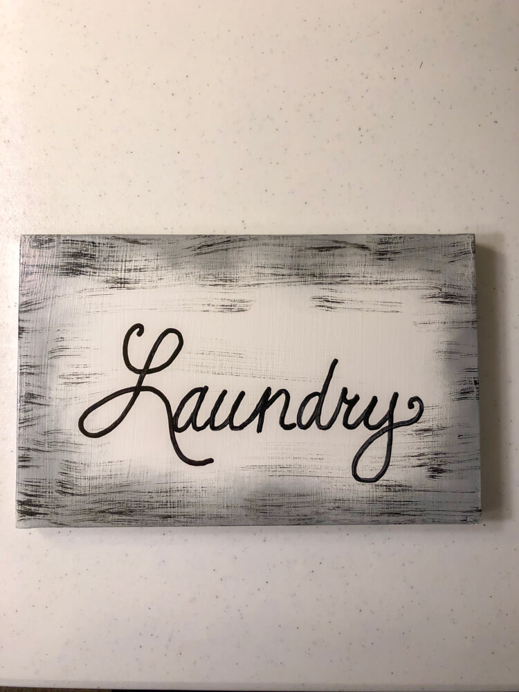Home Decor Wood Sign Laundry
