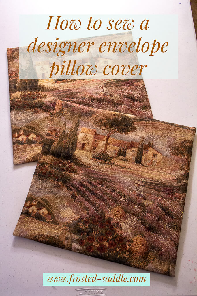 How to sew a designer envelope pillow cover