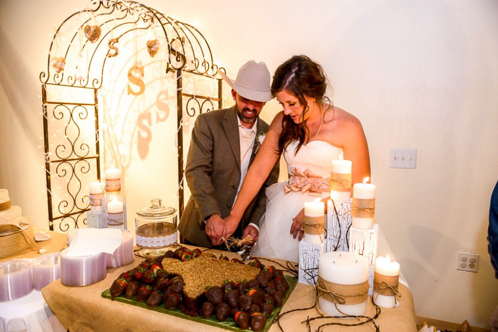 Groom cake table decor