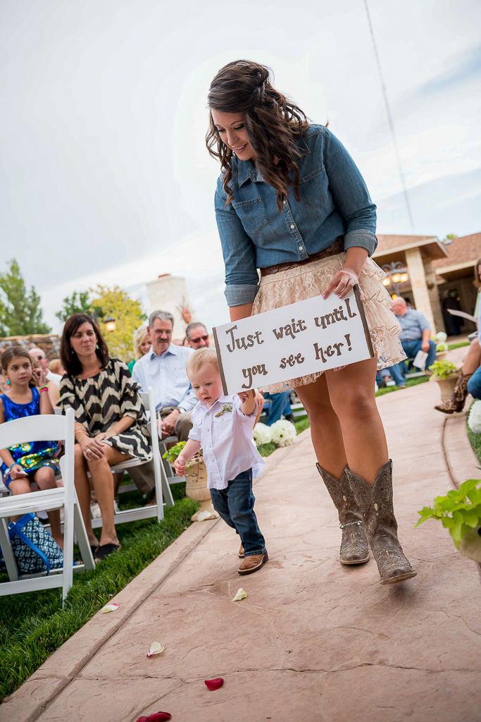 Ring bearer sign