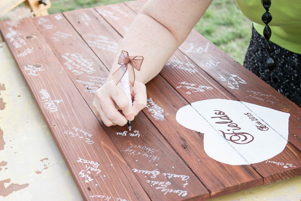 Wedding Sign in Signed
