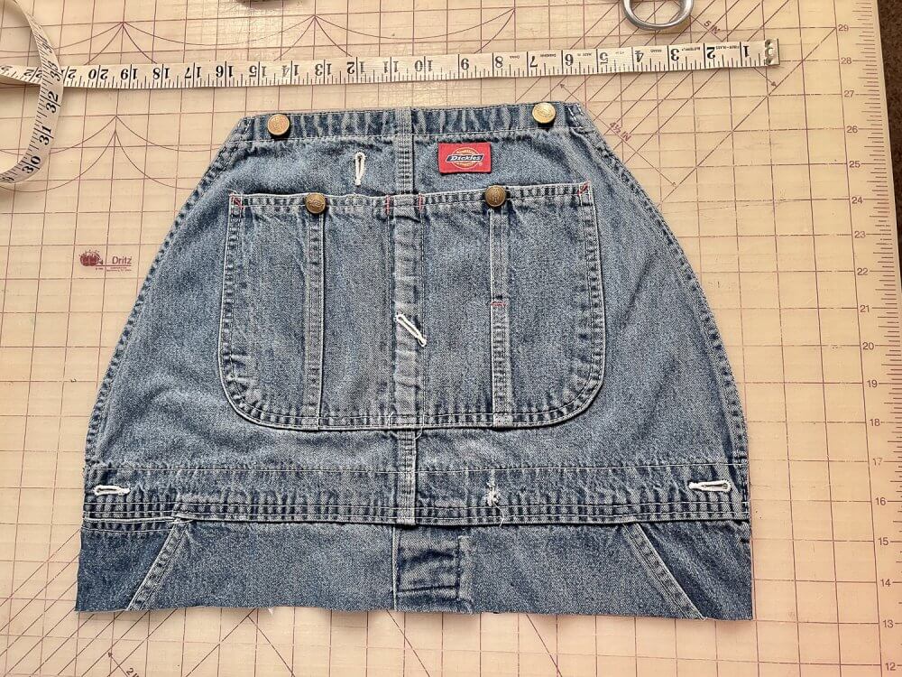 DIY memory pillow plaid and denim