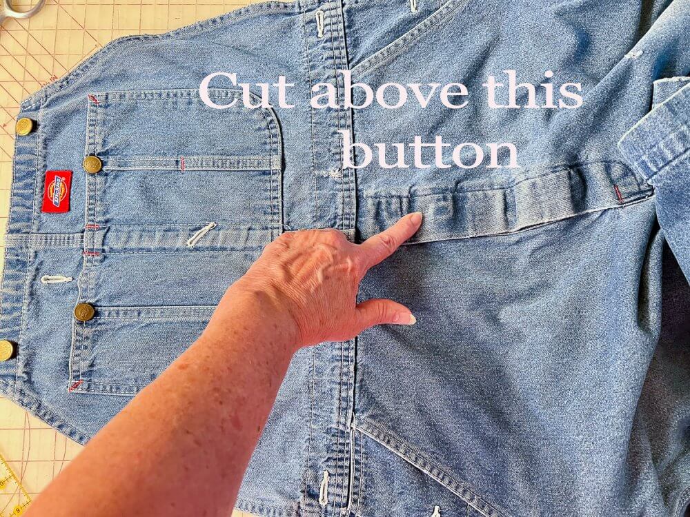 DIY memory pillow plaid and denim