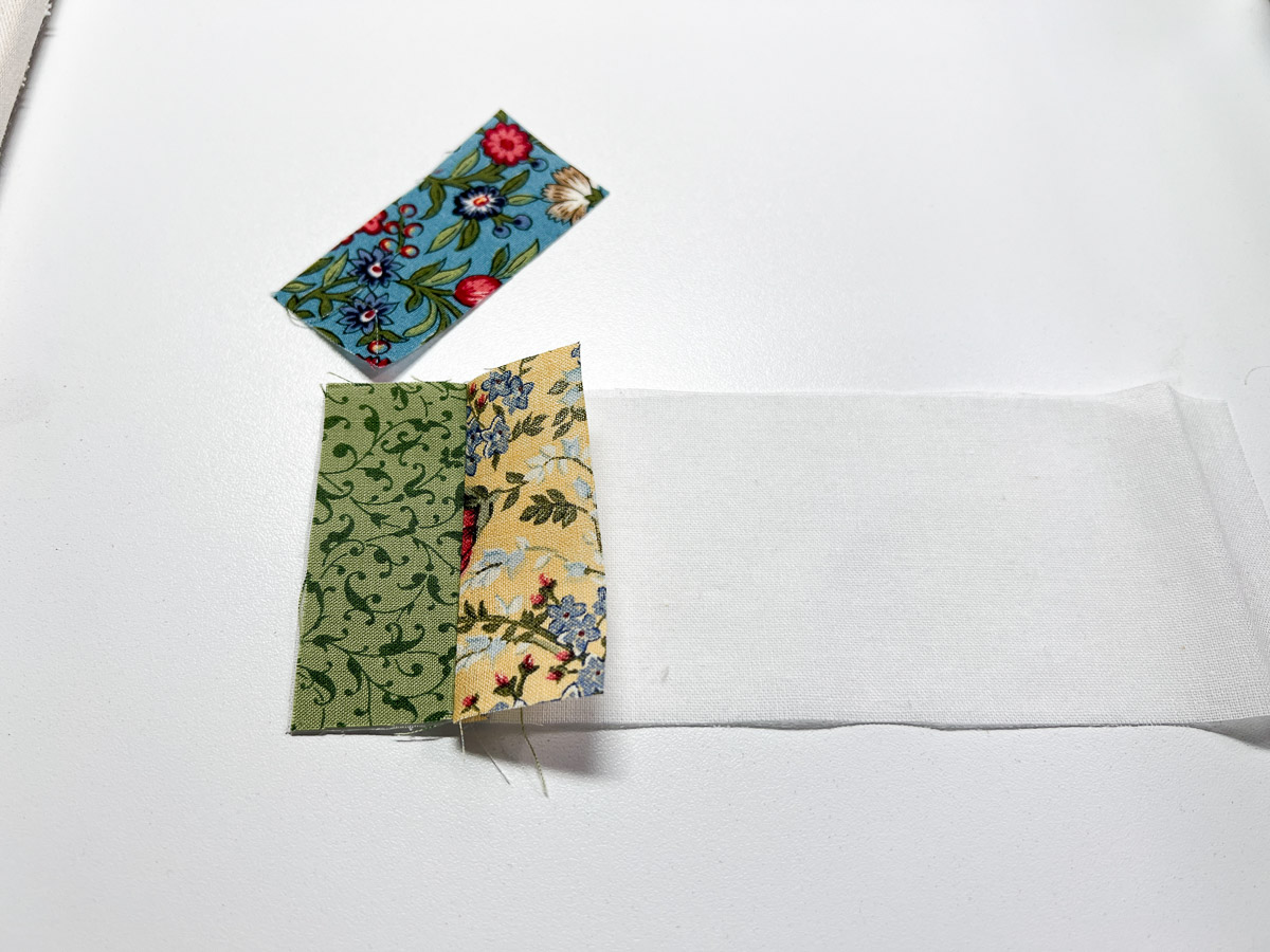 Fabric Bookmark DIY layers