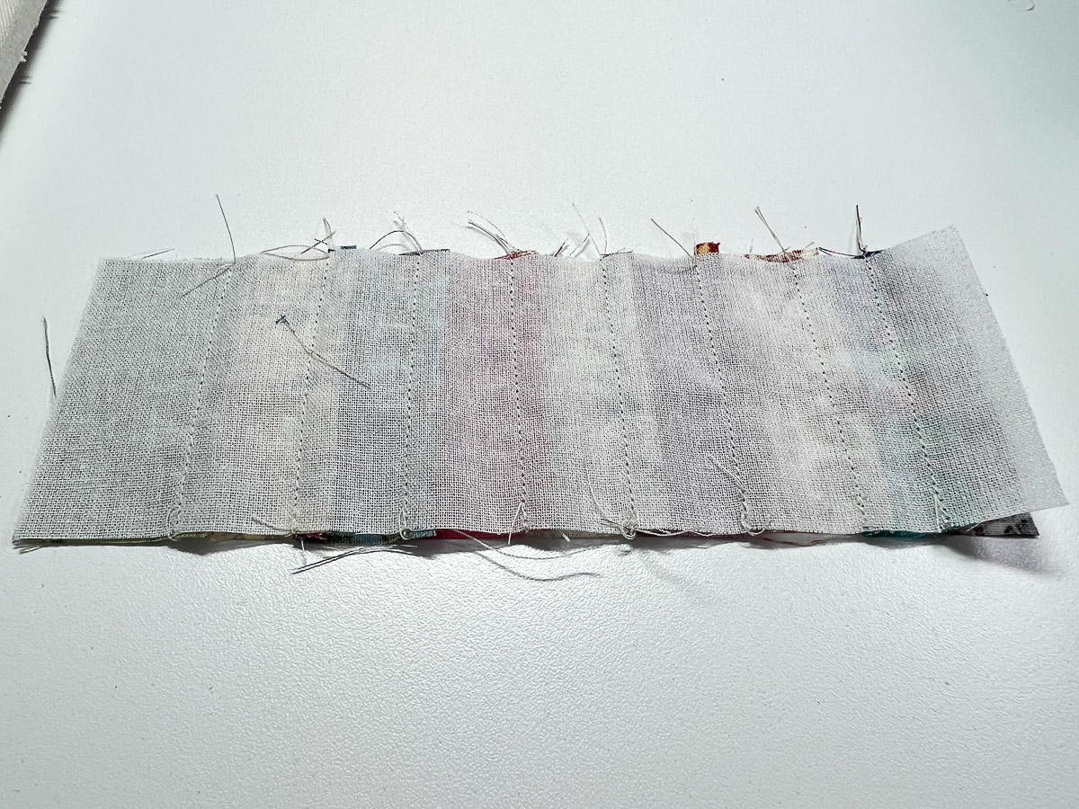 Fabric Bookmark DIY seams