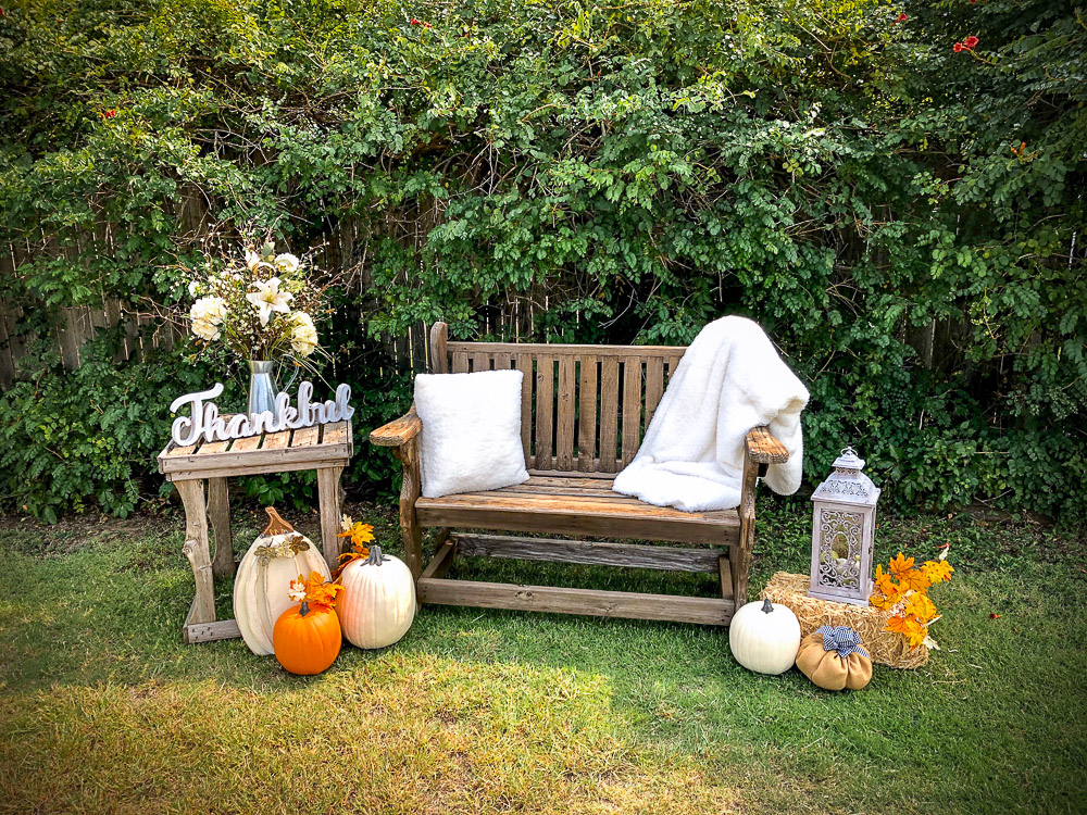 Fabric Pumpkin in Photo Shoot