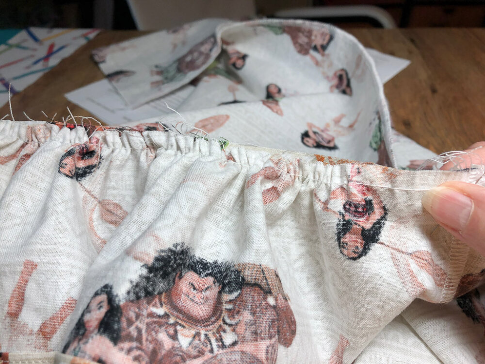 Hand Made School Clothes Gathering