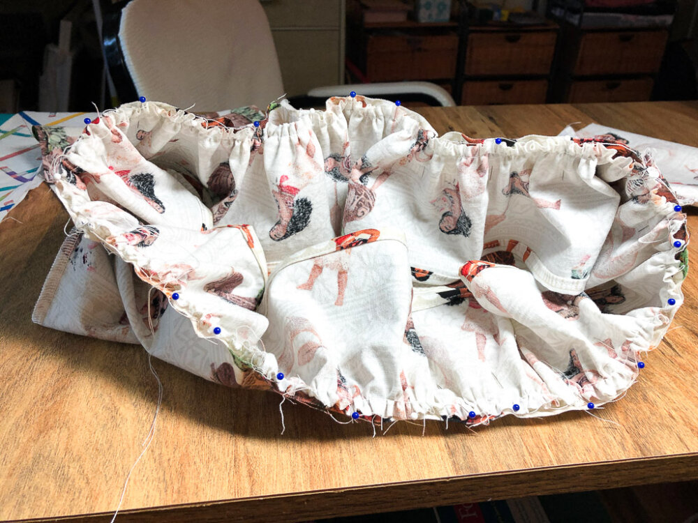 Hand Made School Clothes Gathering