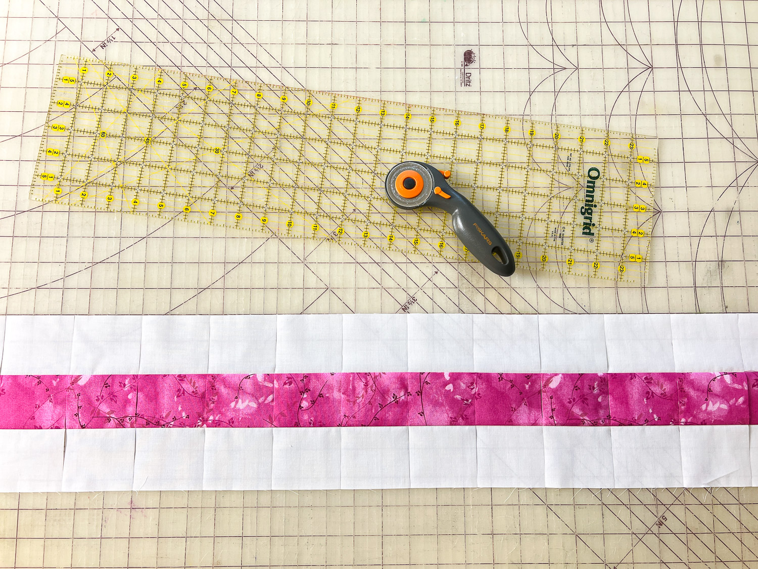 Cut blocks in strips