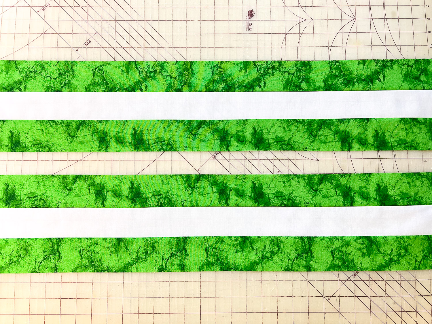 Sew Strips together
