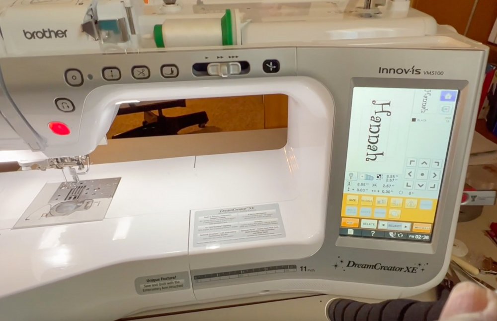 How to embroider a name on a towel