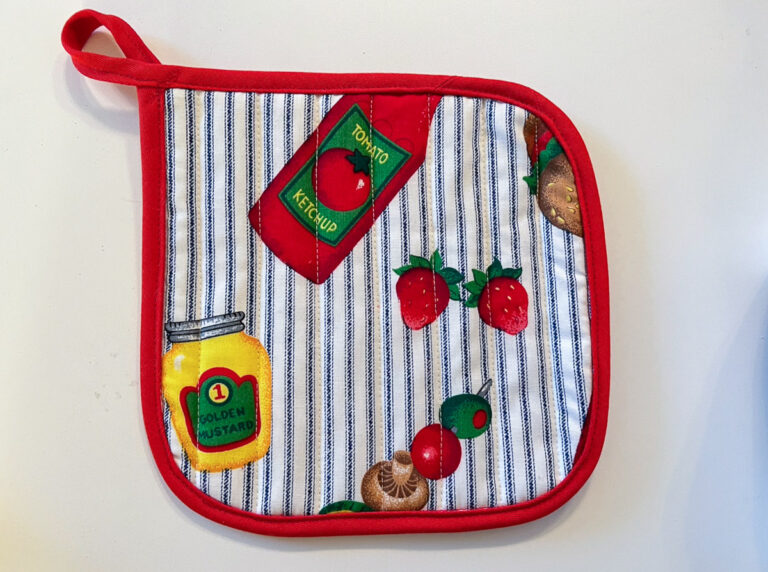 How to make a quilted potholder