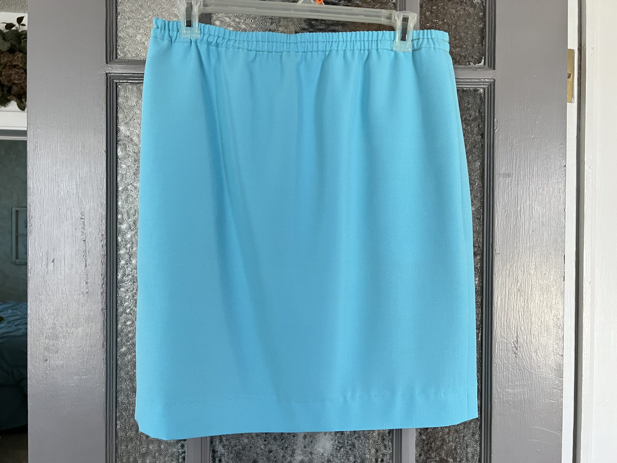 Straight Skirt with pockets and elastic waist