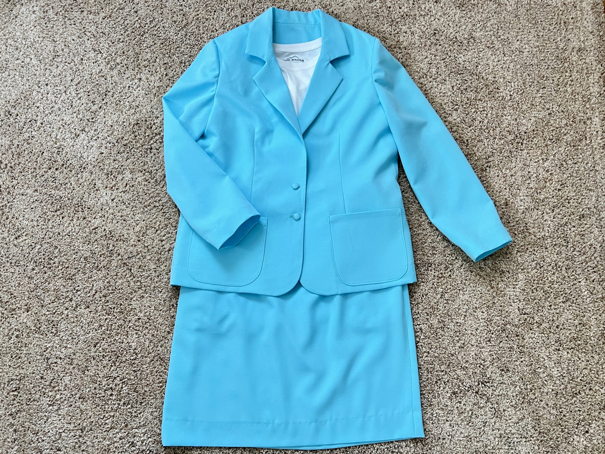 Jacket and straight skirt