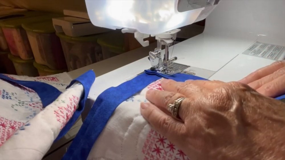 Learn to Quilt Beginner to Advanced mitered corner