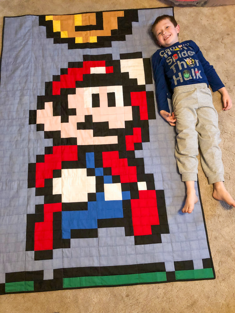 How to Make a Super Mario Quilt FrostedSaddle