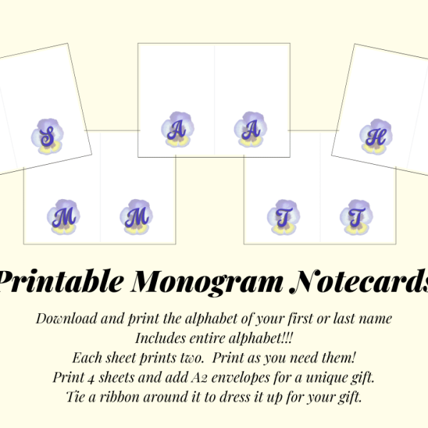 Digital Download Note Cards
