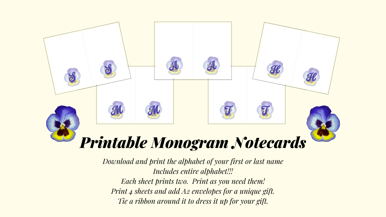 Digital Download Note Cards