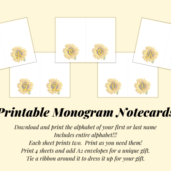 Sunflower Note Cards