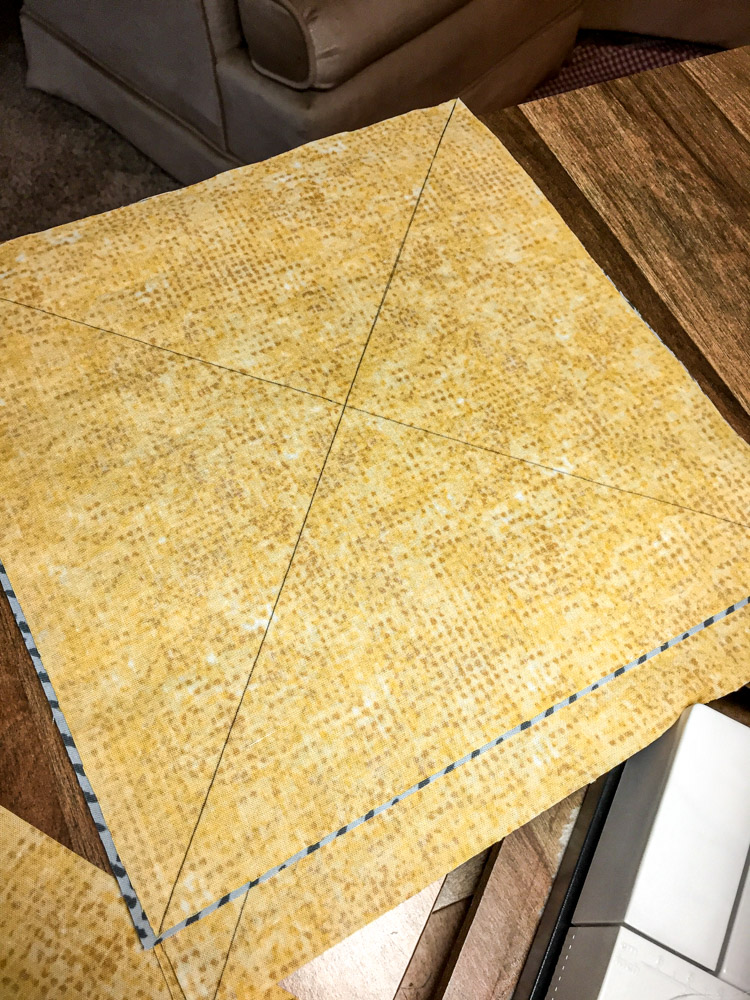 Pinwheel Quilt marks