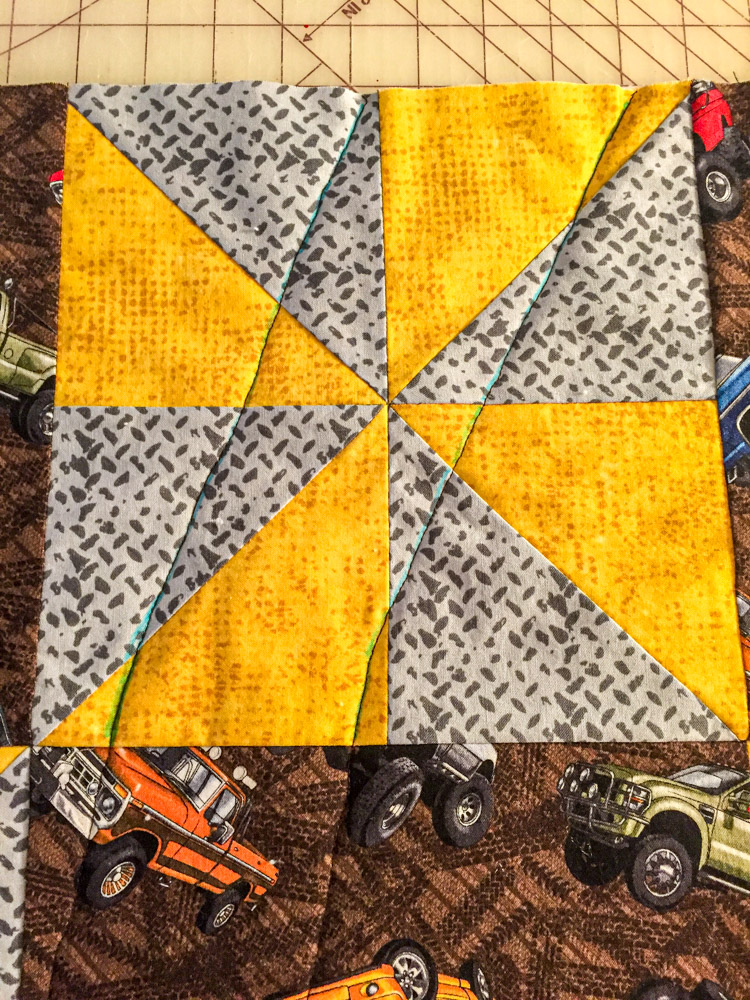 Pinwheel quilting
