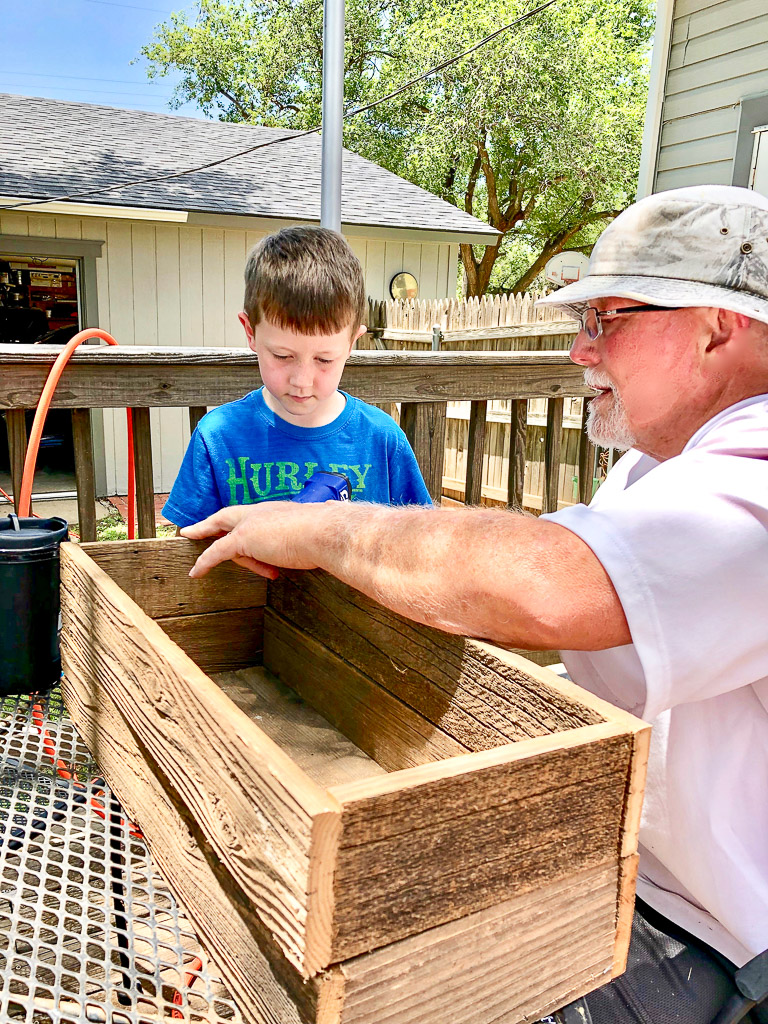 rustic-wood-planter