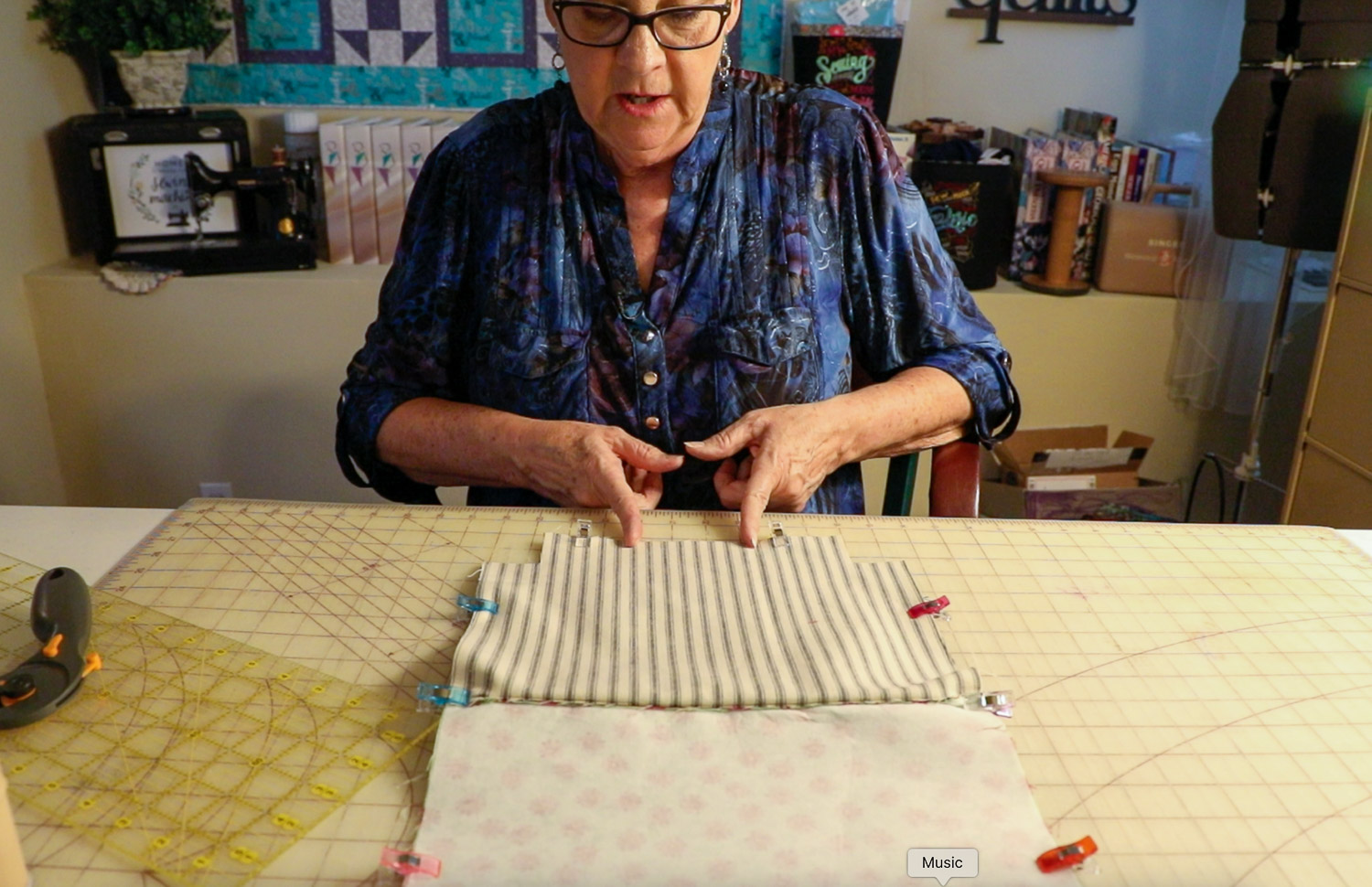 leave opening in lining on zipper pouch