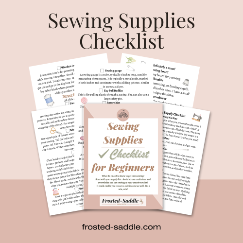 Sewing Supplies Checklist